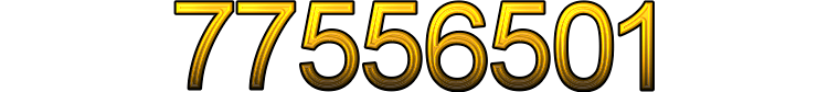 Number 77556501