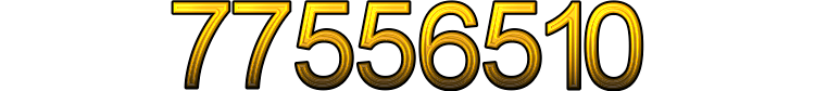 Number 77556510 Number 77556510
