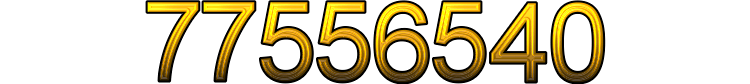 Number 77556540