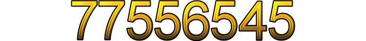 Number 77556545