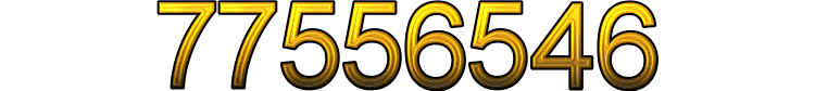 Number 77556546