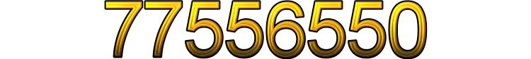 Number 77556550