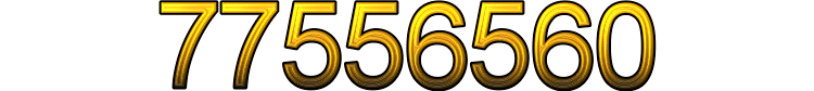 Number 77556560