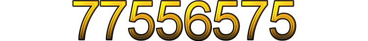 Number 77556575 Number 77556575