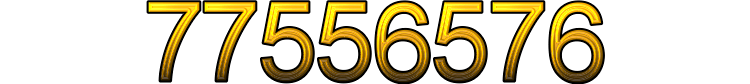 Number 77556576 Number 77556576