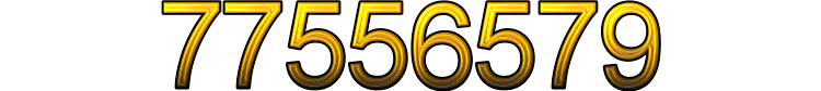 Number 77556579 Number 77556579