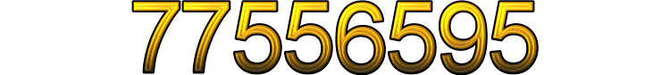 Number 77556595 Number 77556595