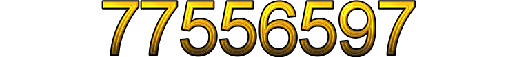Number 77556597 Number 77556597