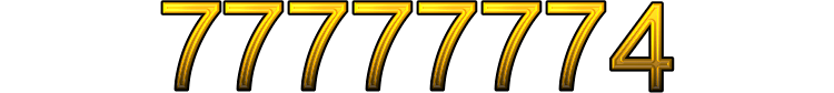 Number 77777774