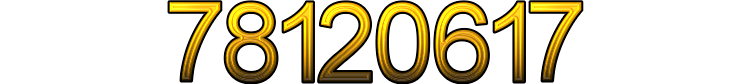 Number 78120617