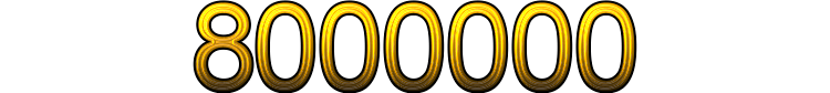 Number 8000000