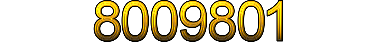 Number 8009801