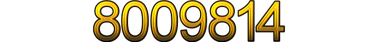 Number 8009814 Number 8009814