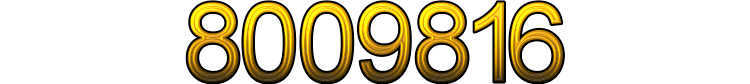 Number 8009816