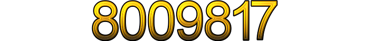 Number 8009817 Number 8009817