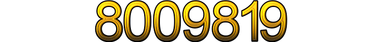 Number 8009819 Number 8009819