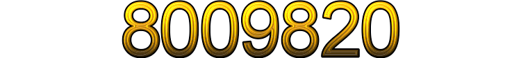 Number 8009820 Number 8009820