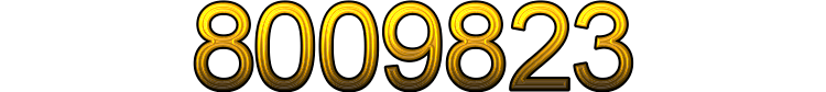 Number 8009823 Number 8009823