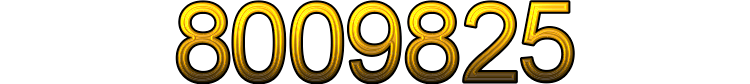 Number 8009825