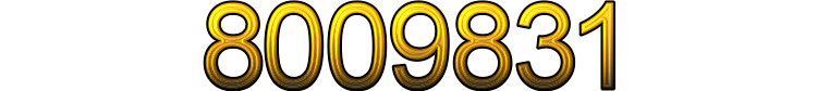 Number 8009831 Number 8009831