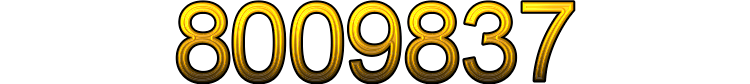 Number 8009837 Number 8009837
