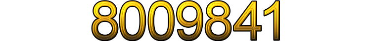 Number 8009841 Number 8009841
