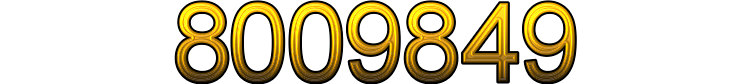 Number 8009849