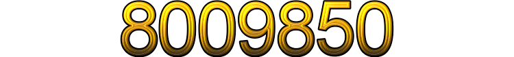 Number 8009850