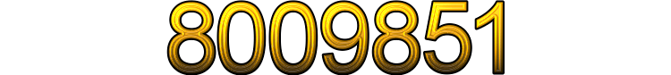 Number 8009851