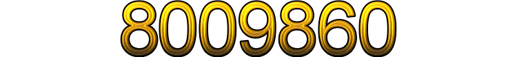 Number 8009860