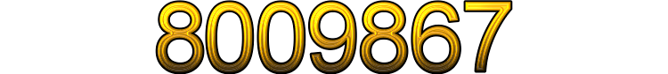 Number 8009867 Number 8009867
