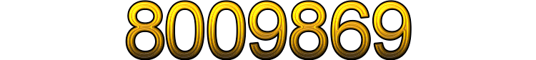 Number 8009869