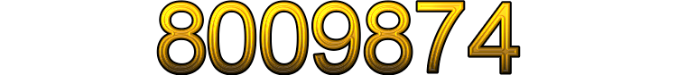 Number 8009874