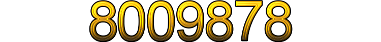 Number 8009878