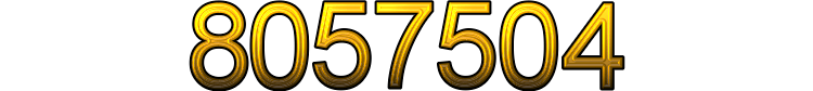 Number 8057504