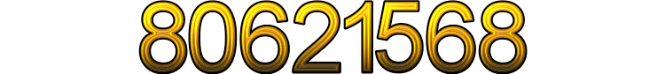 Number 80621568