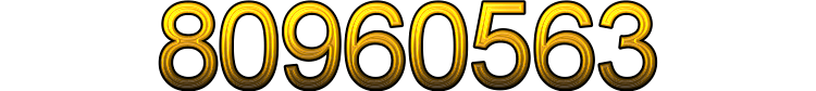 Number 80960563