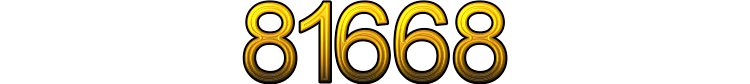 Number 81668