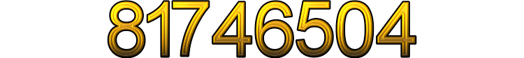 Number 81746504