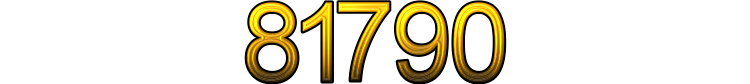 Number 81790