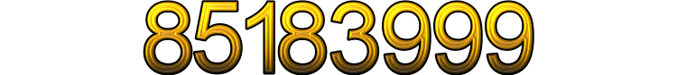 Number 85183999