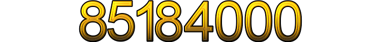 Number 85184000