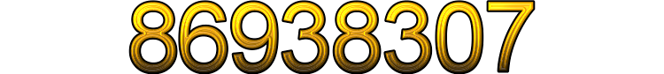 Number 86938307
