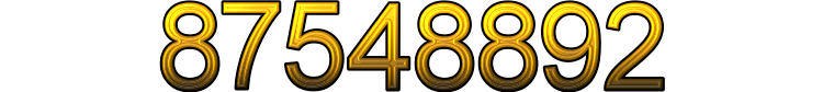 Number 87548892