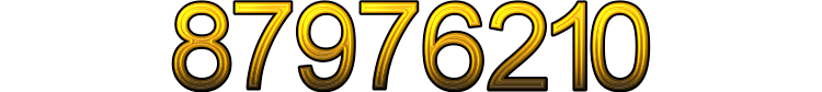 Number 87976210