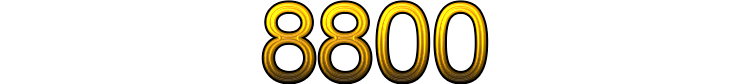 Number 8800