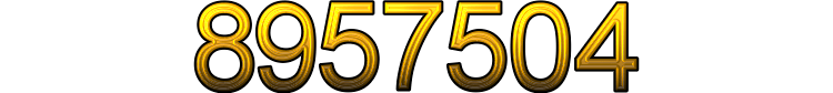 Number 8957504