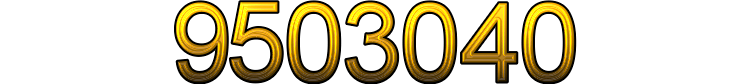 Number 9503040