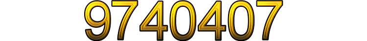 Number 9740407 Number 9740407