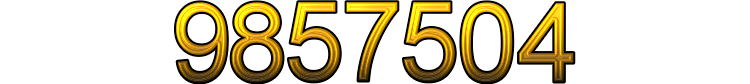 Number 9857504